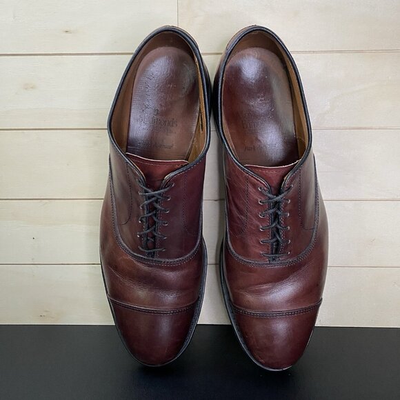 Allen Edmonds Park Avenue Cap Toe Oxfords Men's Size 9 D Dress Shoes Cordovan - Picture 8 of 11